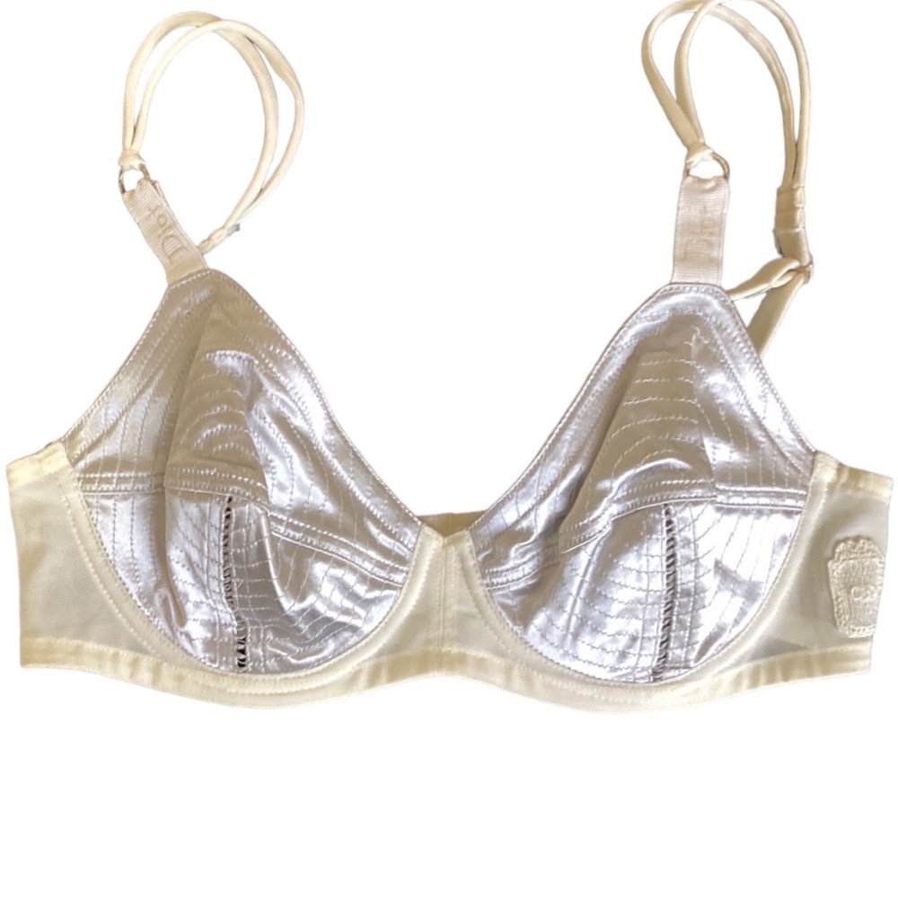 Christian Dior Silver/Ivory Full Cup Bra